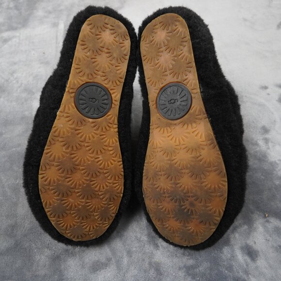 UGG Fluff Yeah Slide Shoes Womens Size 9 Sheepskin Sandal Slippers Fuzzy Cozy - Picture 2 of 9
